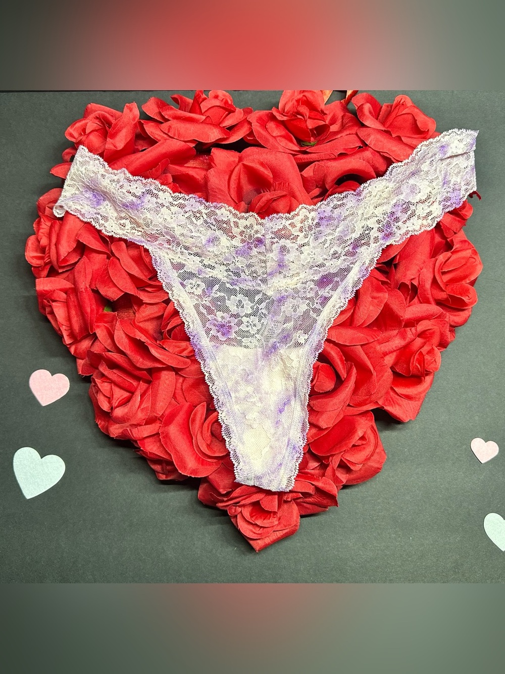Victoria's Secret Lavender Lace Thong Panty